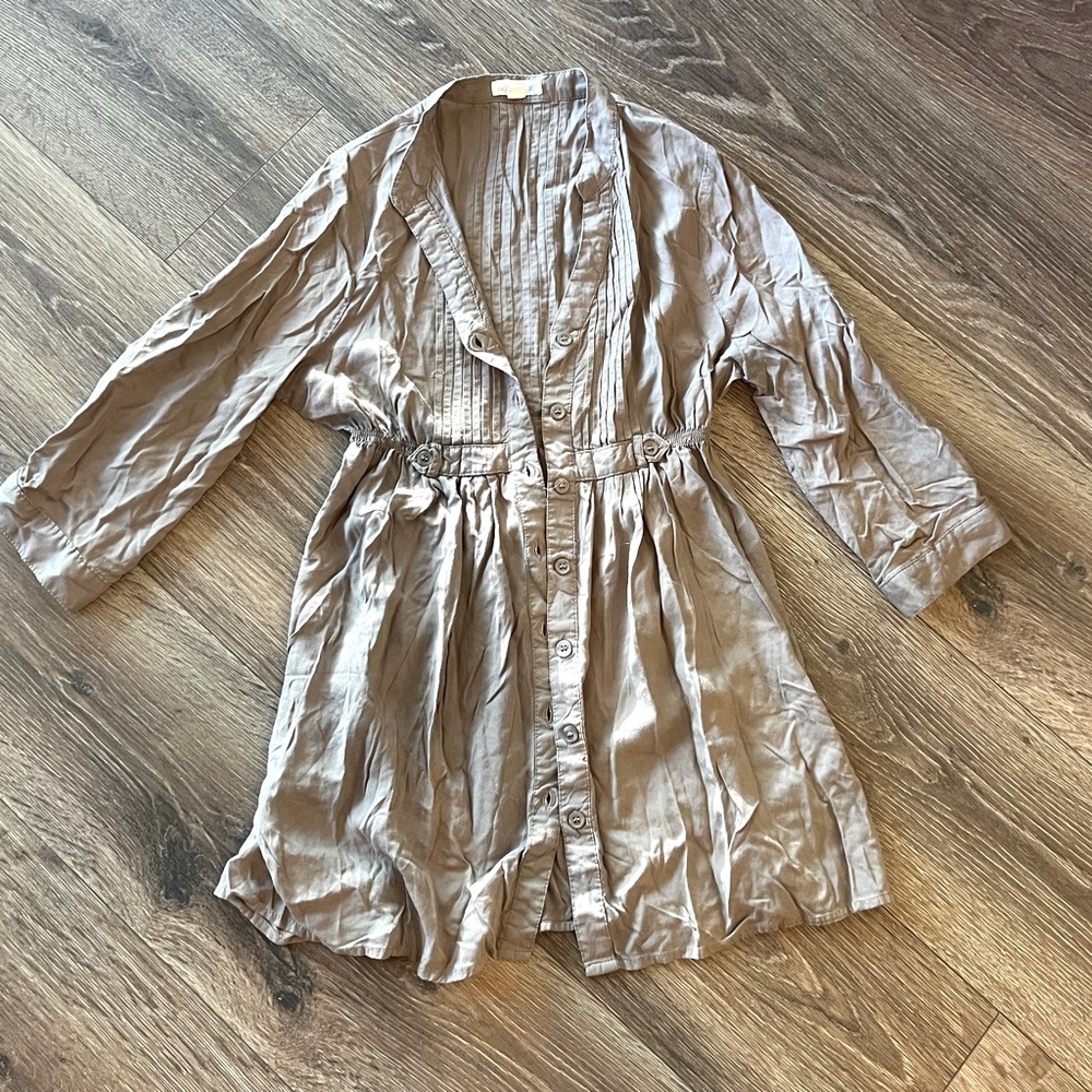 Anthropologie Taupe Tunic